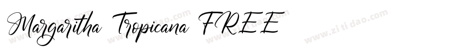 Margaritha Tropicana FREE字体转换